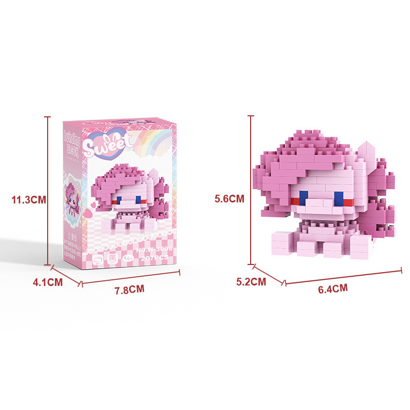 ตุ๊กตาการ์ตูนม้าน้อยสร้างบล็อกของเล่นของขวัญ ราคา ถูกที่สุด ดีลบีเคเค แกลเลอรีภาพที่ 9