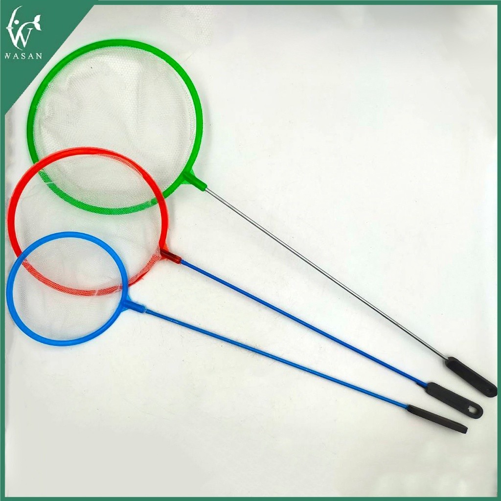 กระชอนตักปลา กระชอนพลาสติก ที่ตักปลา ตักกุ้งขนาดเล็ก กระชอนพลาสติกวงกลม มี 3 ขนาด (คละสีส่ง) - รูปที่ 3