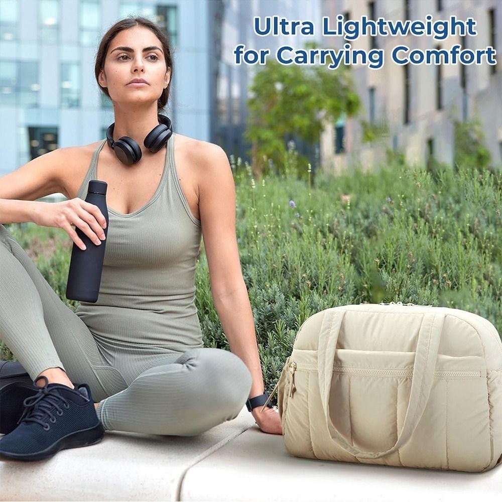 ปลาค็อดหวานใช่ กระเป๋าเดินทางผู้หญิง,น้ําหนักเบาแห้งและเปียกแยกเมฆสไตล์กระเป๋าออกกําลังกาย,ทนทานความจุขนาดใหญ่ทริปสั้นพร้อมกันน้ําโยคะยิมกระเป๋าถือส - รูปที่ 4