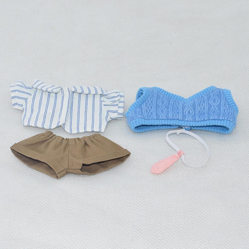 FEELFLY Miniature เสื้อกั๊กเสื้อสูทสําหรับ 10 ซม.ผ้าฝ้ายตุ๊กตาน่ารัก DIY ตุ๊กตาเสื้อผ้าแฟชั่นอุปกรณ์เสริมน่ารักชุดของขวัญสําหรับสาวเพื่อน E2I3 - รูปที่ 2