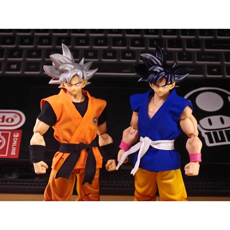 (เฉพาะเสื้อผ้าไม่มีตุ๊กตา)Dragon Ball 7 Dragon Ball SHF Sun Wukong ชุดการฝึกอบรมชุดการเพาะปลูกเสื้อผ