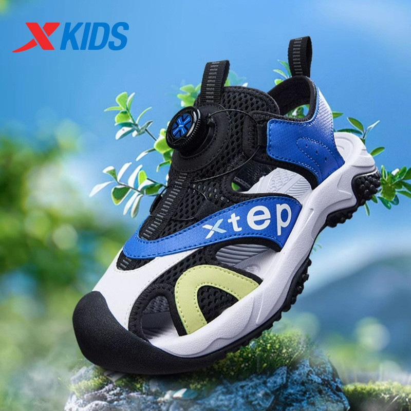 Xtep รองเท้าแตะชายหาดนุ่มสำหรับเด็กชาย