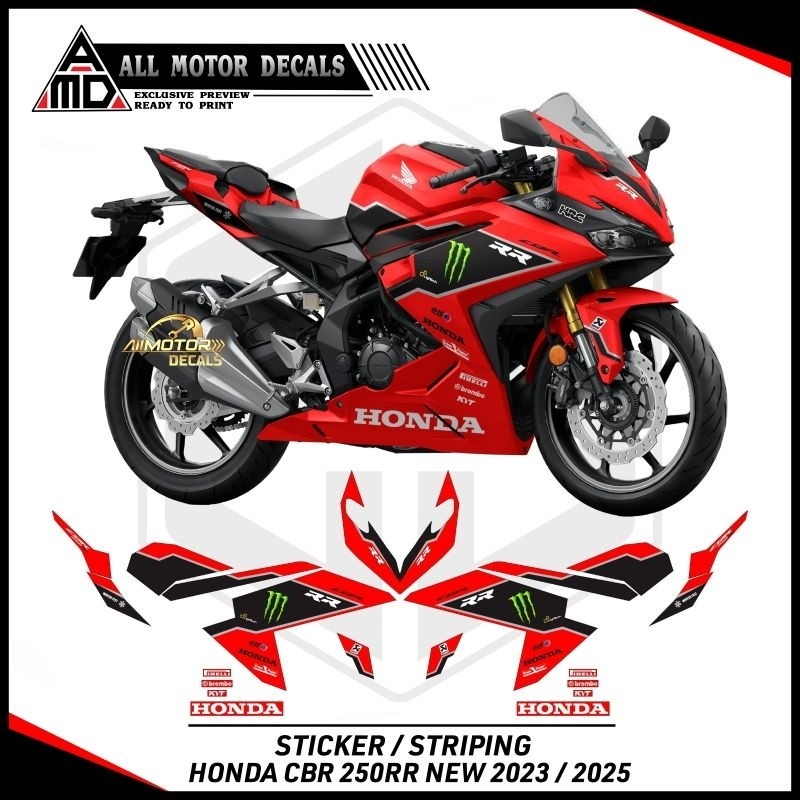Striping Honda Cbr 250 rr ใหม่ k64n Graphic Winter Test / Decal Cbr250rr 2023, 2024, 2025 / ใหม่ Cbr