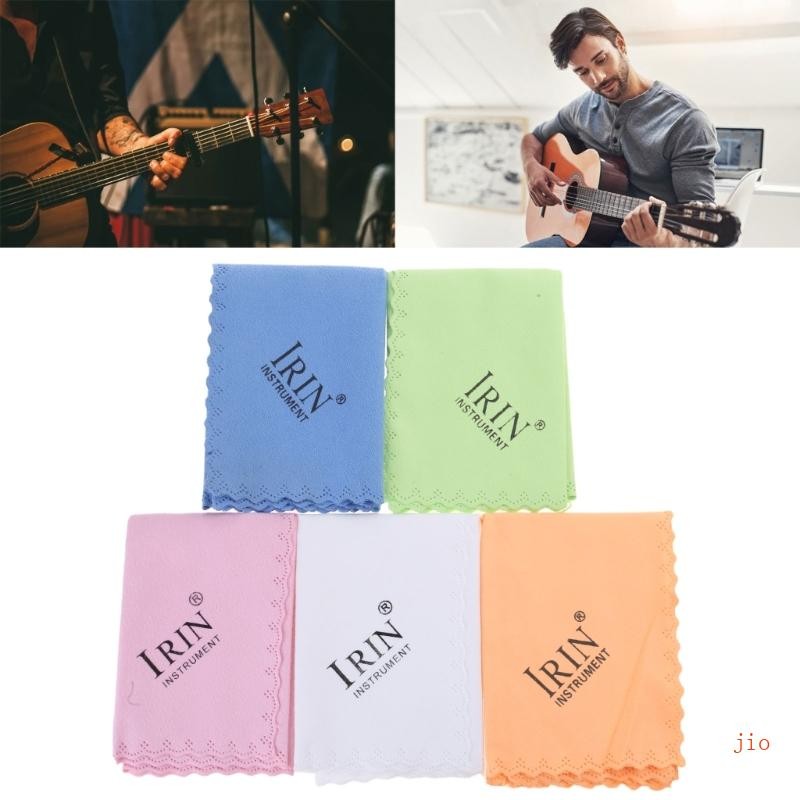 Jio 5 ชิ้นผ้าไมโครไฟเบอร์ทําความสะอาดกีตาร์เช็ดผ้าสําหรับเครื่องดนตรี