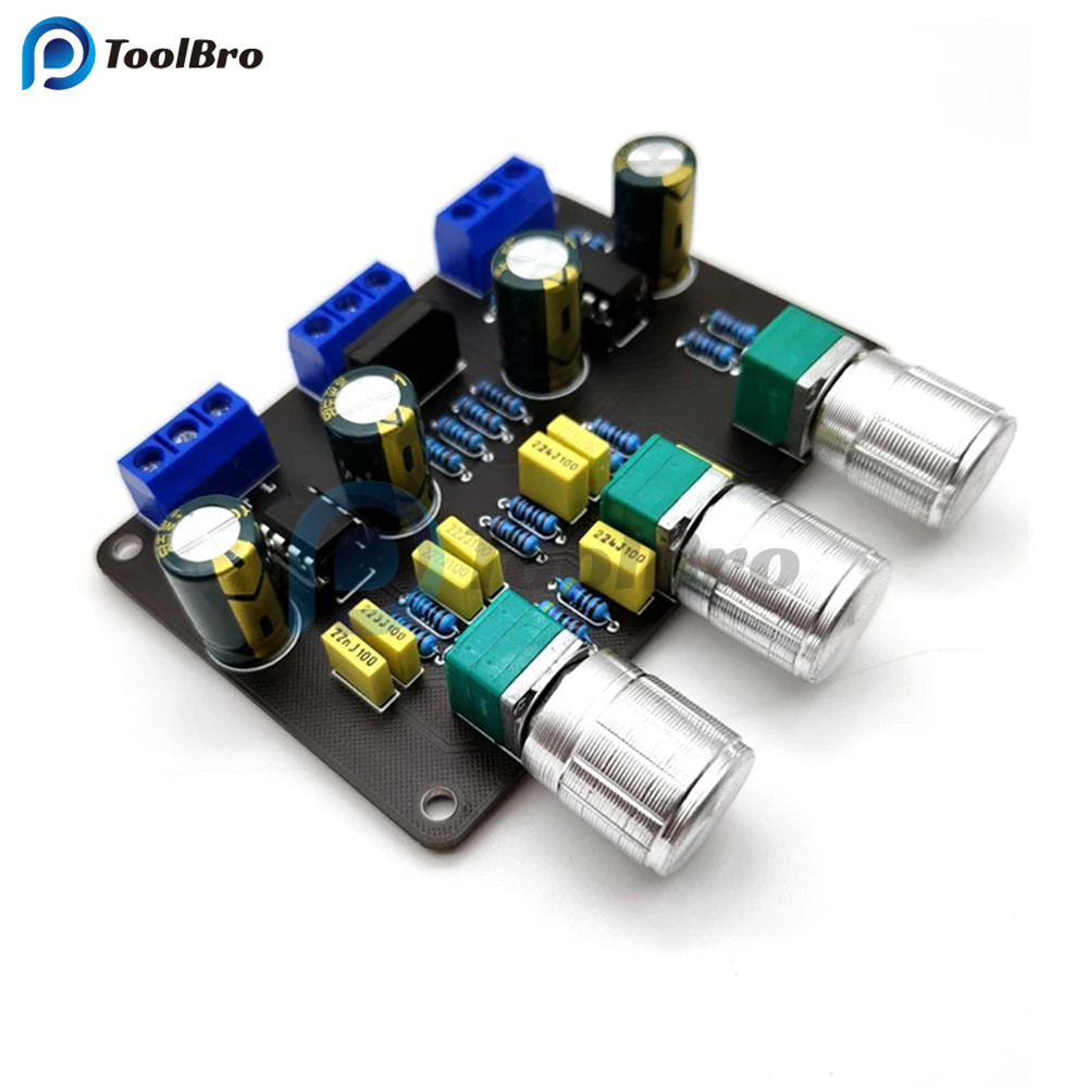 Dual NE5532 โทนสเตอริโอ Preamplifier บอร์ดเสียง HiFi Amprifier Equalizer Preamp Treble Bass Tone Control Pre Amplifier