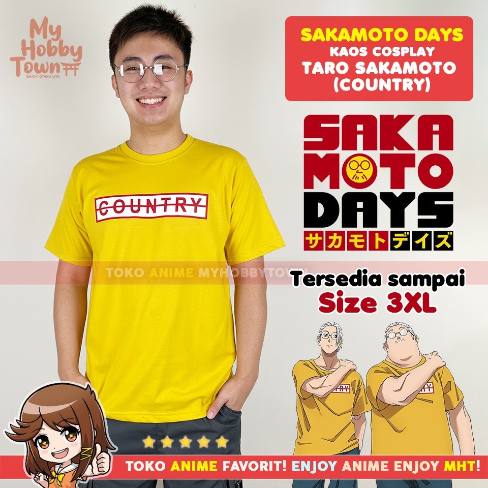 เสื้อยืดอนิเมะ Sakamoto Days - Taro Sakamoto Country คอสเพลย์