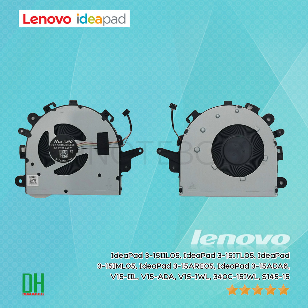 พัดลมโน๊ตบุ๊คสำหรับ IdeaPad 3-15IIL05, 3-15ITL05, 3-15IML05, 3-15ARE05, V15-IIL,