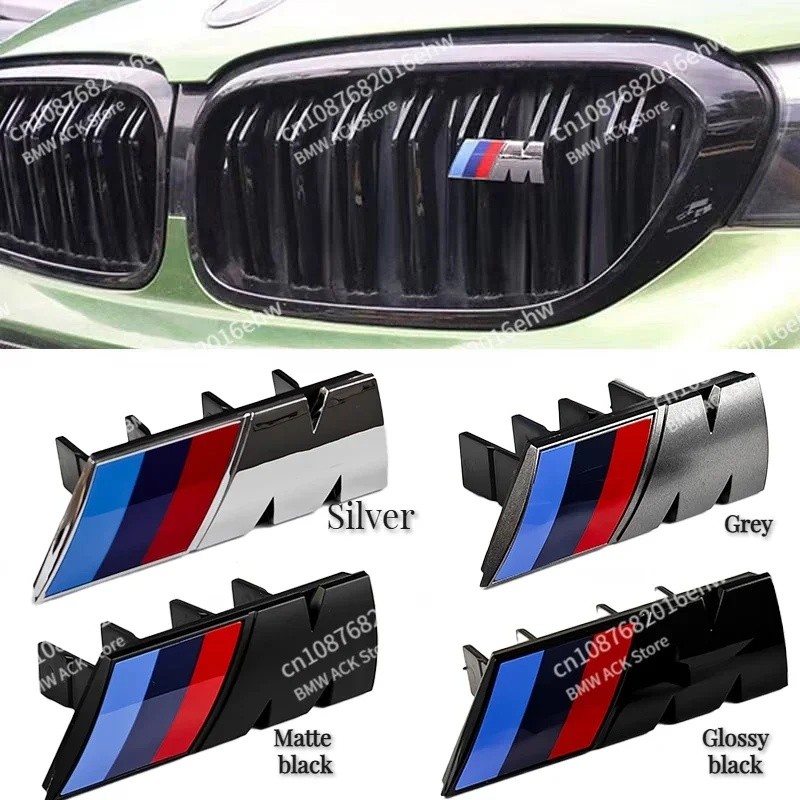 สําหรับ BMW M โลโก้ X1 X2 X3 X4 X5 X6 F48 G01 E84 E83 F39 F10 F30 G11 G07 G86 G80 G60 E46 3D รถด้านหน้า Grille Badge Emblem