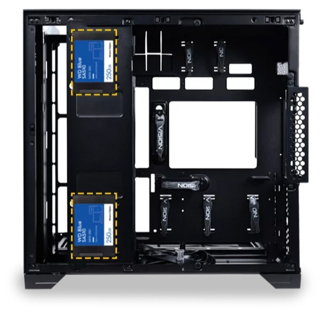 LIAN LI O11 VISION Compact Black (O11VPX) Dual Mode Mid-Tower ATX Case ราคา ถูกที่สุด ดีลบีเคเค แกลเลอรีภาพที่ 9