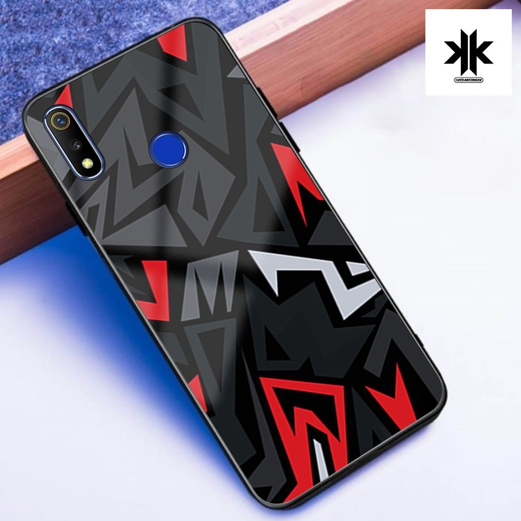 Skincase KK71 Softcase Glitter สําหรับ REALME 3 / 3 PRO กรณีพรีเมี่ยมกล้อง Protector Softcase แก้ว K