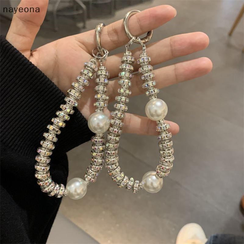 [NAY] Rhinestone Pearl เชือกเส้นเล็กโทรศัพท์มือถือเคสโทรศัพท์ระดับไฮเอนด์เชือกเส้นเล็กอเนกประสงค์โทรศัพท์มือถือโซ่ป้องกันการสูญหาย EON