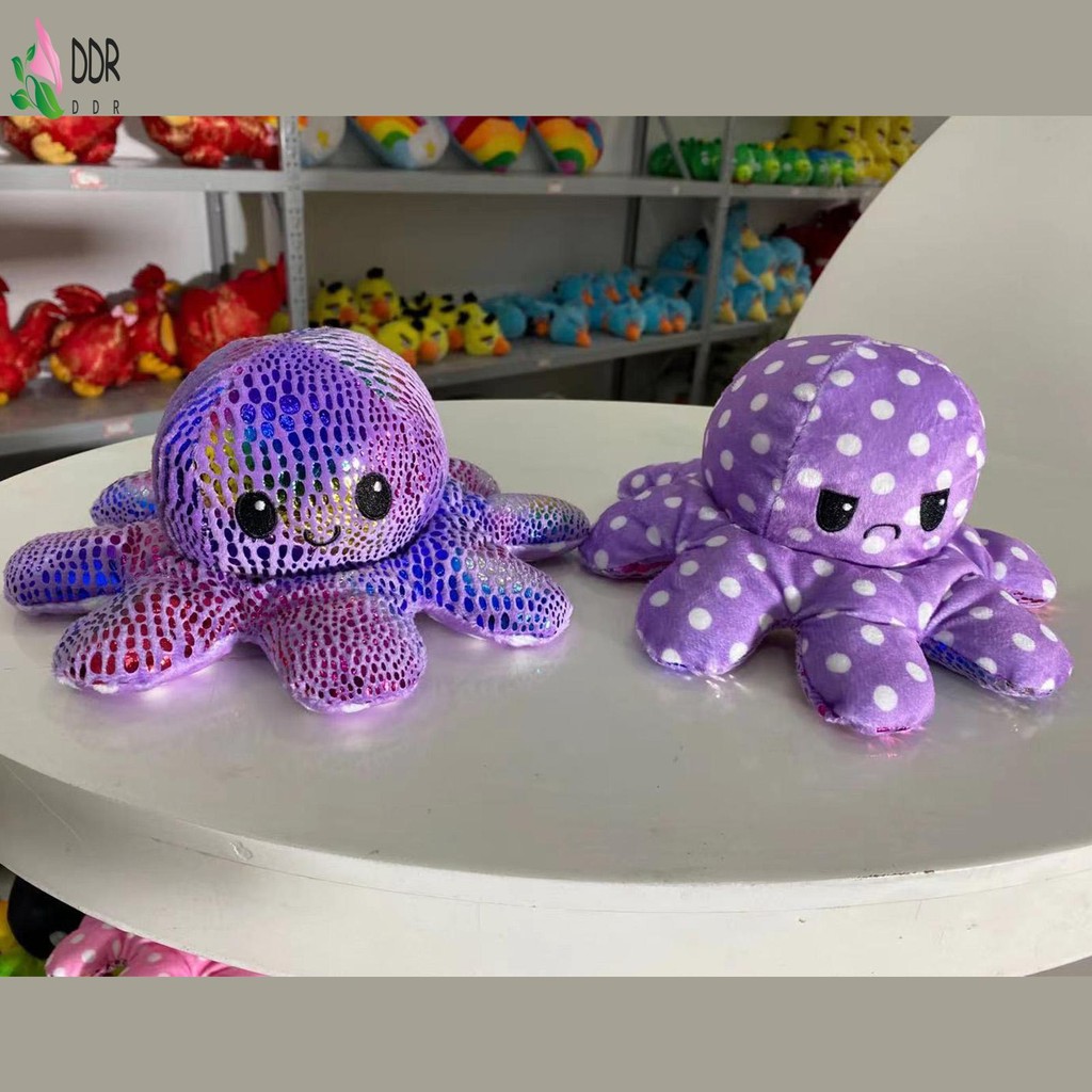การ์ตูน Flip Octopus ตุ๊กตาของเล่นตุ๊กตาตุ๊กตาน่ารัก Soft Plushies หมอนเบาะ Plush