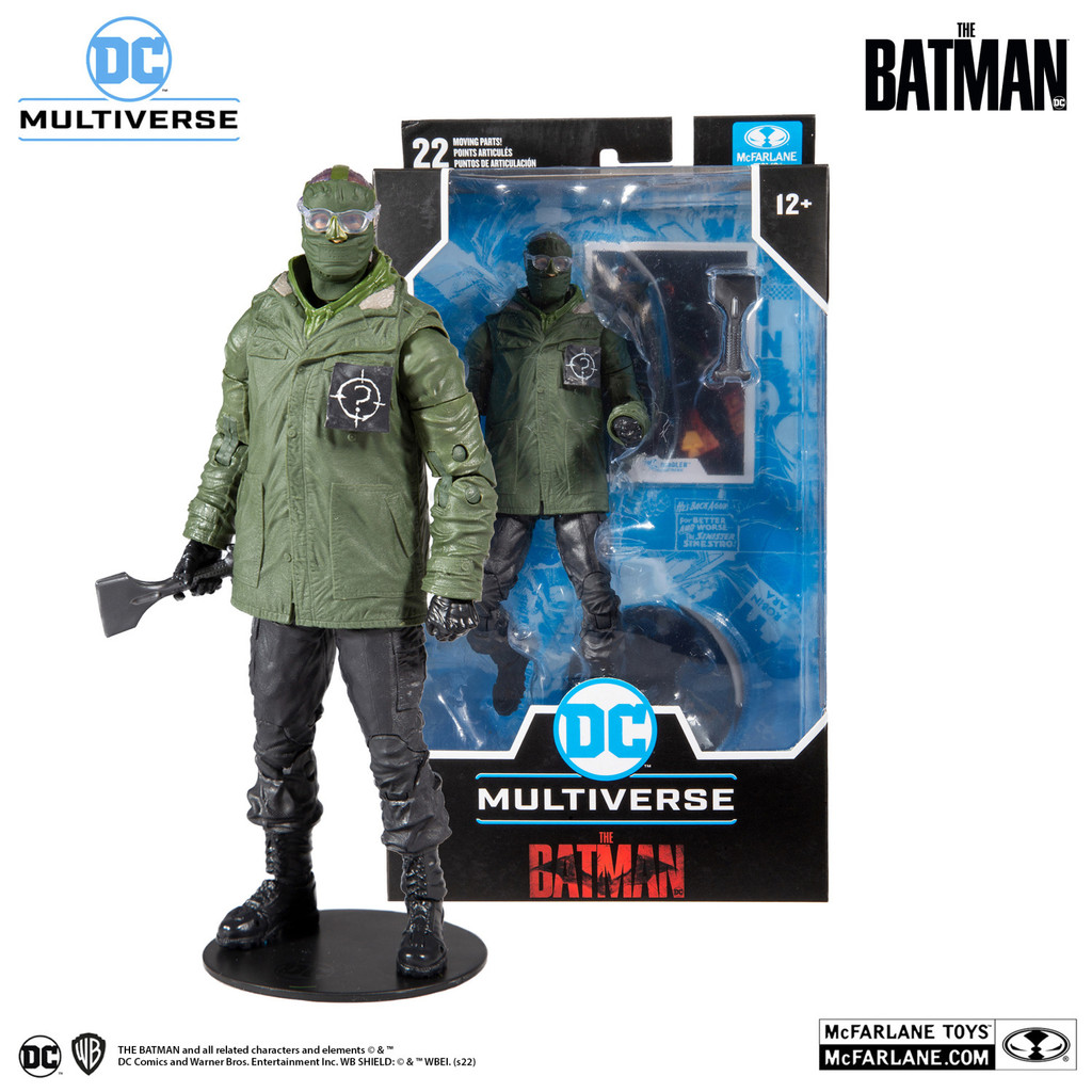 [ของแท้] McFarlane DC Movie New Batman Riddman 7นิ้วเคลื่อนย้ายได้ของเล่นโมเดล