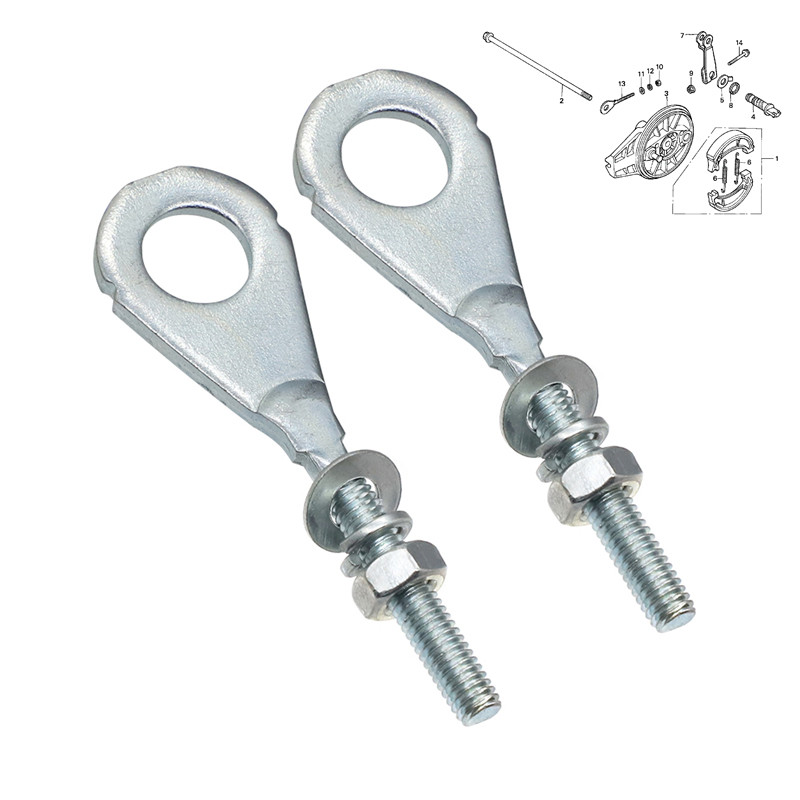 YCHAIN Adjuster ปรับ NUTS สำหรับ Honda CRF XR 70 80 100 XR70 XR80 CRF80 XR100 XR100R CRF100 Z50R CT7