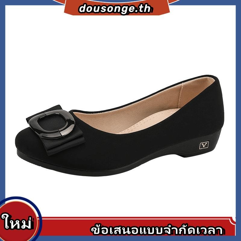 Hush Puppies รองเท้าโลฟเฟอร์ ส้นแบน แบบสวม สําหรับผู้หญิง
