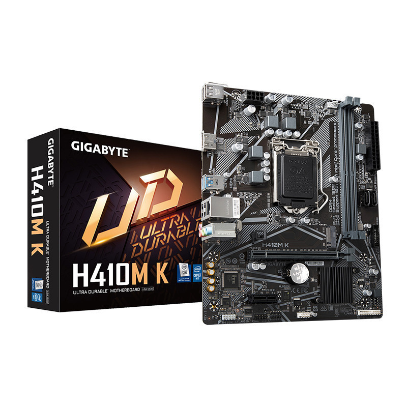 (มือสอง)Placa-Mãe Gigabyte H410M-K chipset Intel H470 De Alta Velocidade , Processador Core i9/i7 De