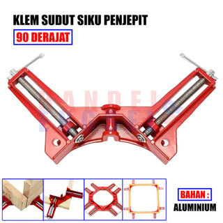 Klem Siku Sudut Corner Clamp Penjepit 90 Derajat Mitre Right Angle Kaca Kayu
