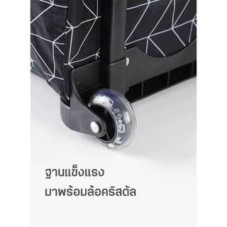 กระเป๋าช้อปปิ้งล้อลาก รถเข็นมีล้อ น้ำหนักเบา รองรับน้ำหนักได้ 40kg กระเป๋าผ้า กระเป๋าช้อปปิ้ง shoping bag รถเข็นกระเป๋า