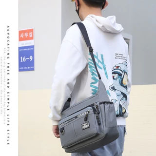 BM-shop2:กระเป๋าสะพายไหล่ สะพายข้าง แต่งซิป อเนกประสงค์ สําหรับผู้ชาย man001