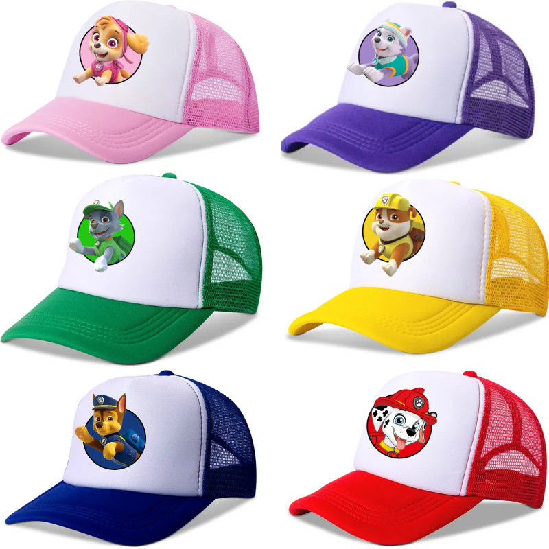 Paw Patrol เบสบอลหมวกเด็กการ์ตูน Breathable ตาข่าย Breathable Sun Visor หมวกอเนกประสงค์ของขวัญวันเกิด