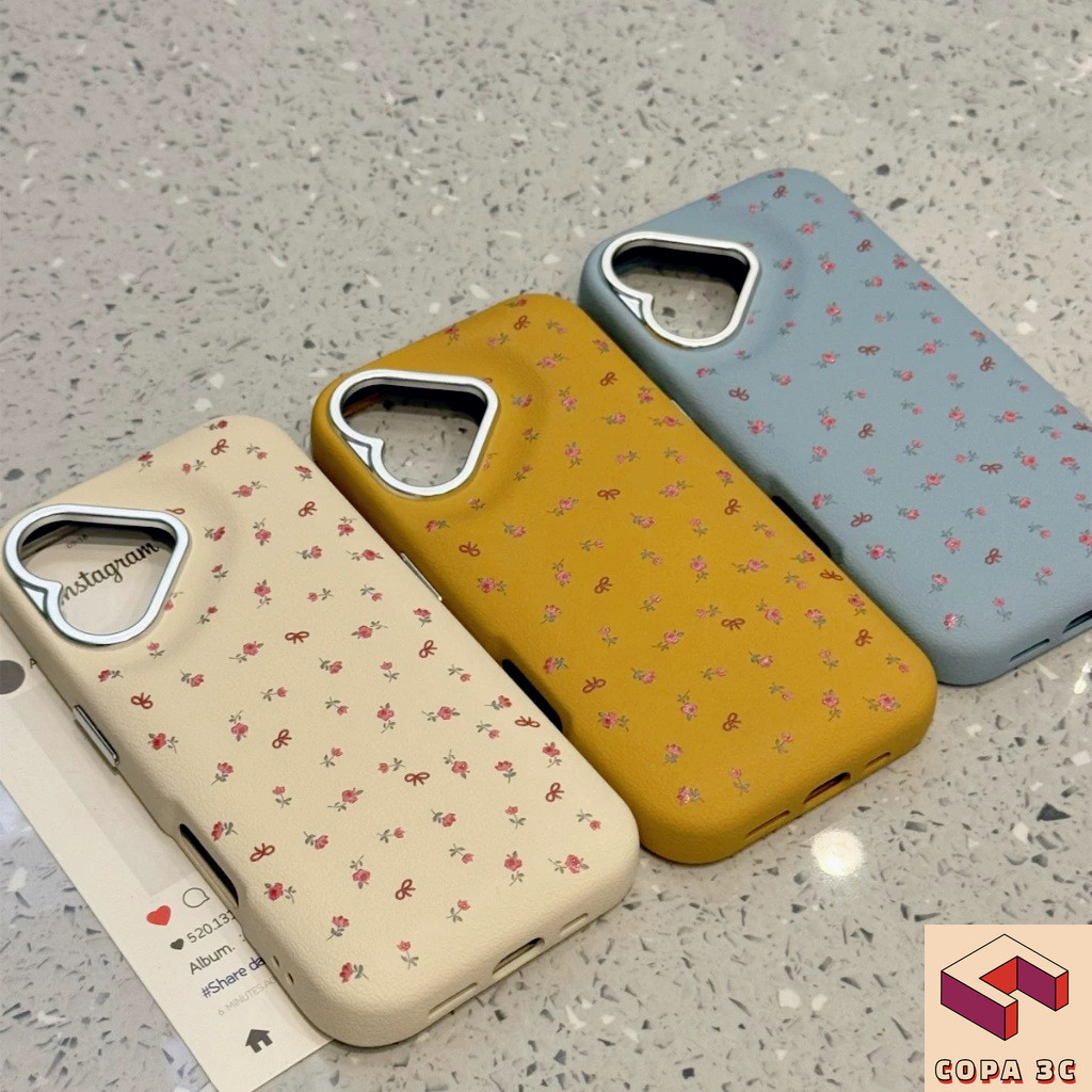 [Winter/Heart/Bulging Hard case/Yellow] ปลอกเข้ากันได้กับ iphone 13 14 15 16 pro max