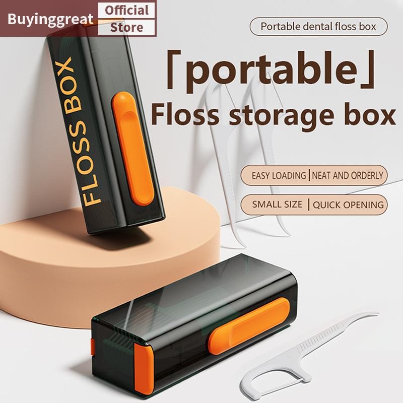Tst Floss Dispenser บรรจุ 10 ชิ้นไหมขัดฟันกล่องเก็บอัตโนมัติรีฟิลสุขอนามัยช่องปาก Care Floss Pick SG