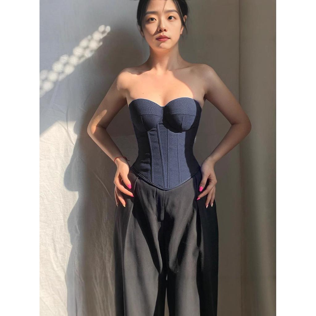 InnoBeaut เซ็กซี่สาวร้อนก้างปลาเพียวลมรัดเอวรัดรูปแบบใหม่ย้อนยุคเกาะอก