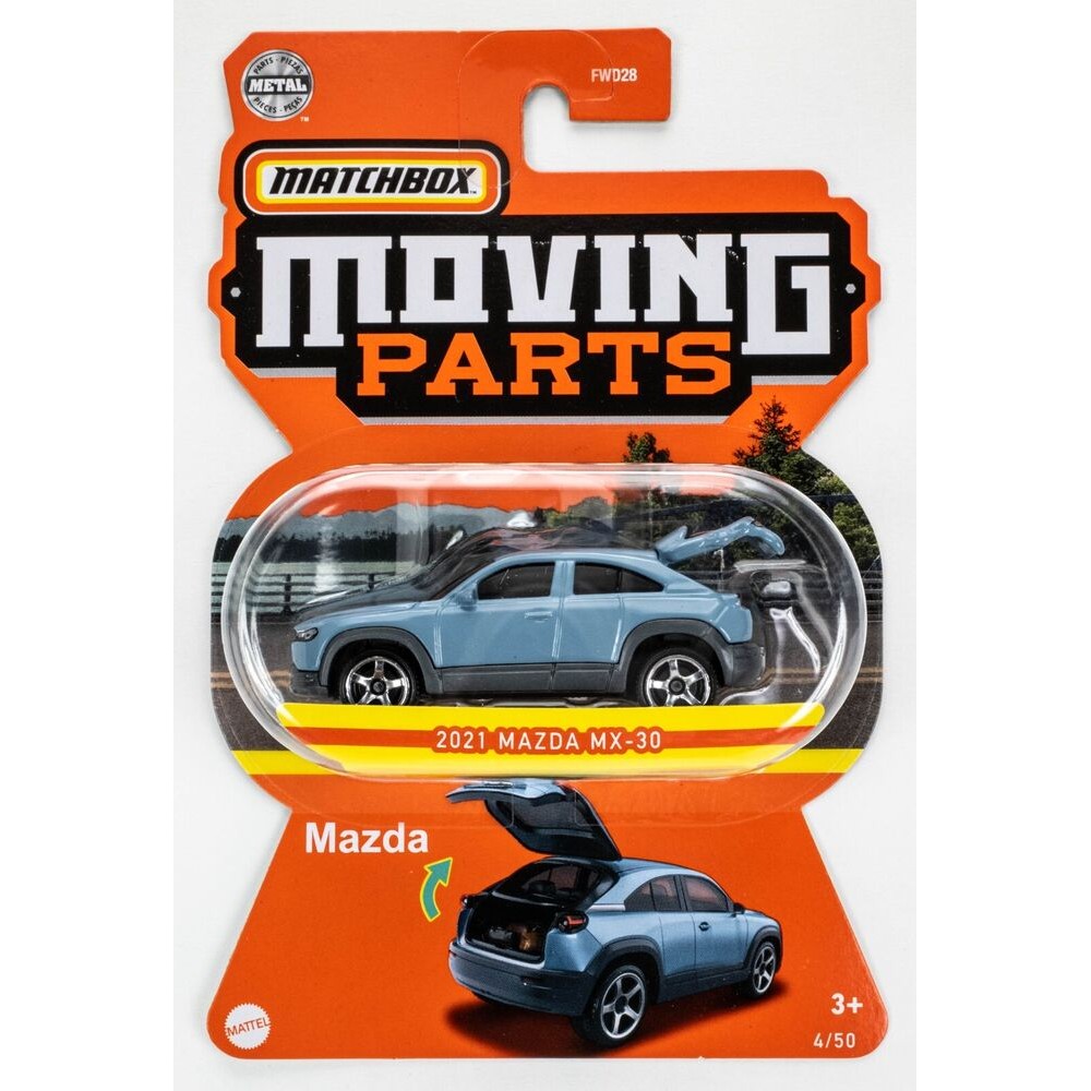 Matchbox Moving Parts 4/50 Slate Grey 2021 Mazda MX-30 Die-Cast Vehicle Toy