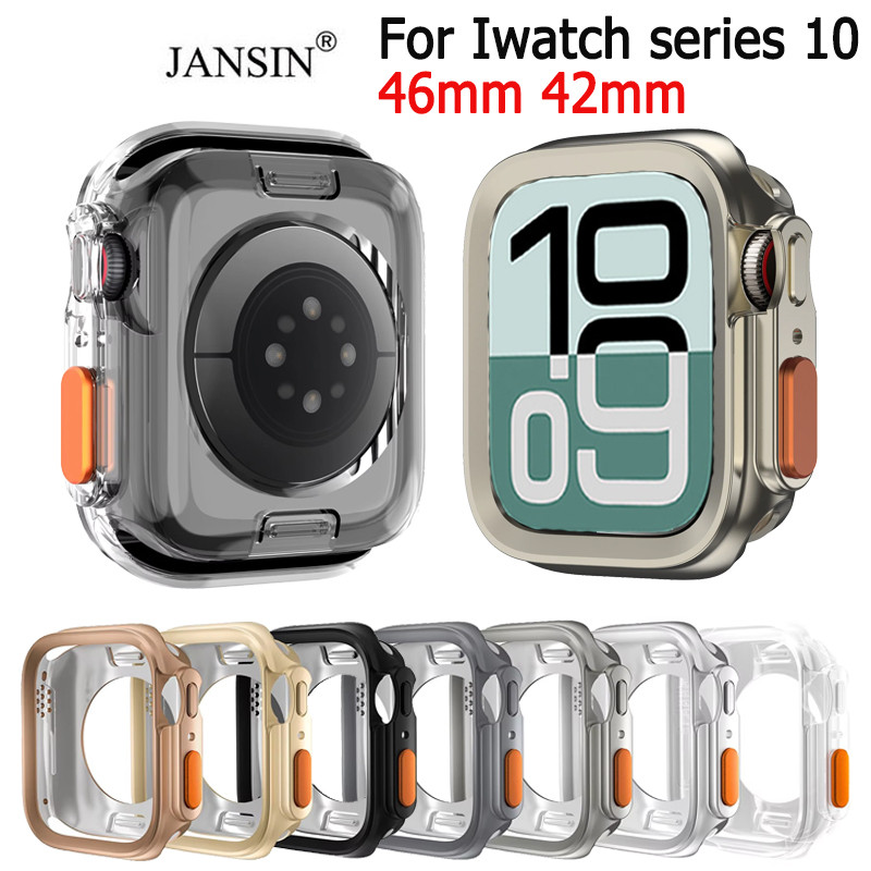 เปลี่ยนเป็นเคสซีรีส์ Ultra สําหรับ iwatch series 10 42mm 46mm Cover TPU Soft Case สําหรับ iWatch Ser