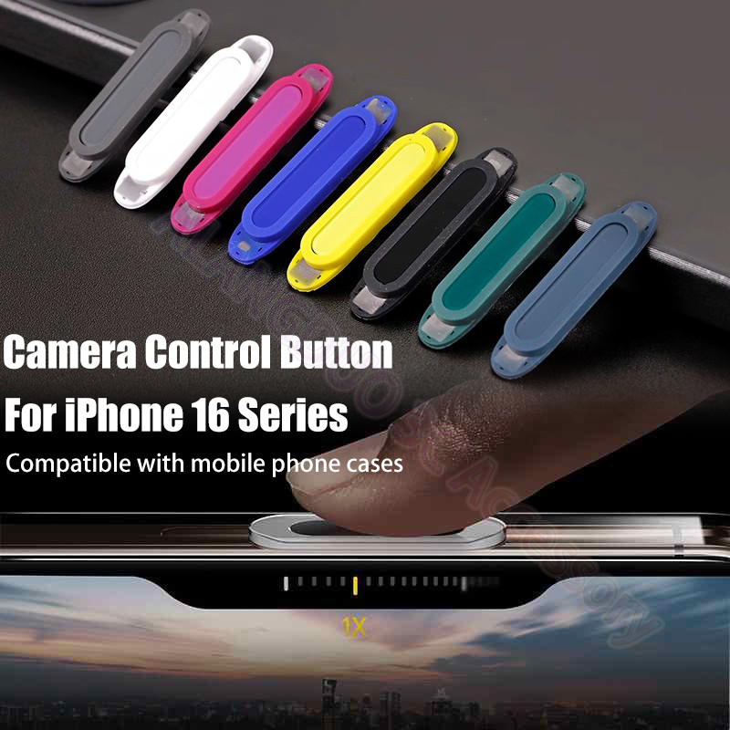 ปุ่มควบคุมกล้องสําหรับ iPhone 16 Pro 16Pro Max Plus กล้องด้านข้างปุ่มป้องกันเคสโทรศัพท์ที่เข้ากันได้