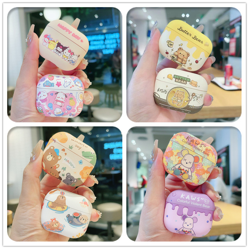 เคส KAWS น่ารักสําหรับ AirPods4/4ANC(2024)1/2/3/Pro/Pro2 เคส TPU แบบนุ่ม