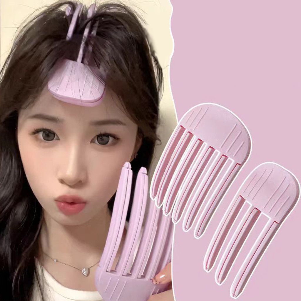 สต็อกพร้อม1PC/2PCS Creating กิ๊บติดผมไม่มีรอยต่อสําหรับผู้หญิงแฟชั่นปริมาณผม Roller Fluffy รูปร่างคงที่ Bangs คลิป