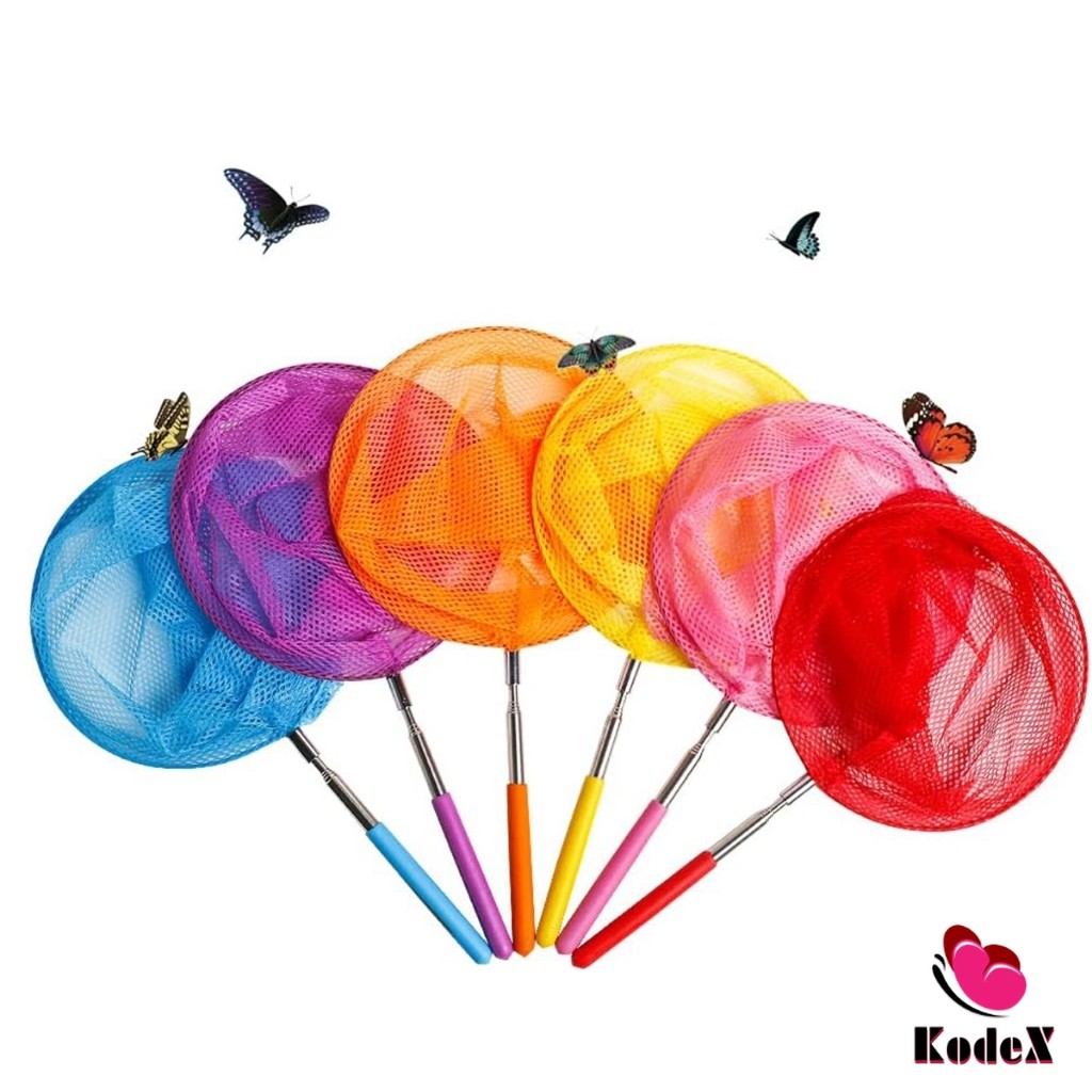 KDX ตาข่ายจับผีเสื้อด้ามจับยืดได้ หรือ จับปลา เพื่อการเรียนรู้สำหรับเด็ก Fishing Net - รูปที่ 6