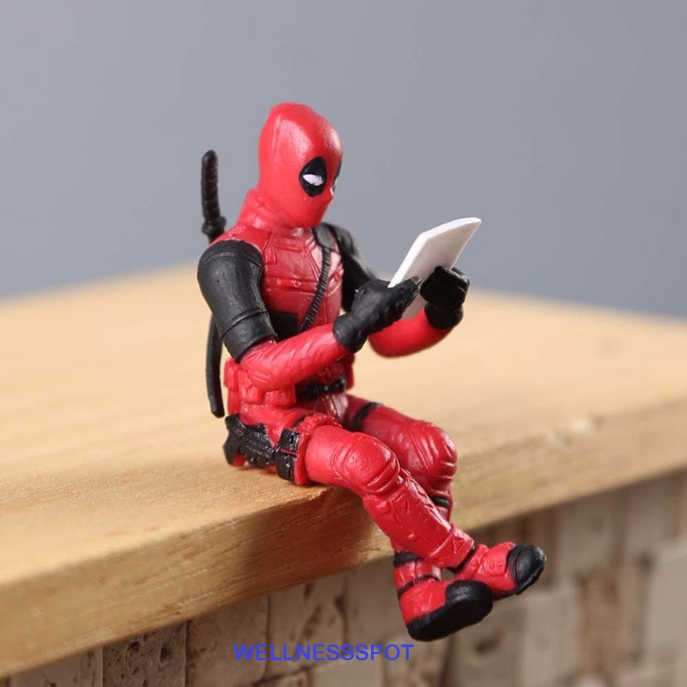Wellnessspot Deadpool รุ่น PVC สําหรับเด็กของขวัญสร้างสรรค์ตุ๊กตา Marvel Superhero คอลเลกชันตัวเลขเดสก์ท็อปตกแต่งเครื่องประดับอัตโนมัติ Action Figure