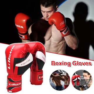 COD 【มี 6oz, 8oz, 10oz, 12oz ให้เลือก】นวมชกมวยมืออาชีพ นวมชกมวย นวมชกมวยผู้ใหญ่ Kick Boxing Glove นวมมวยไทย