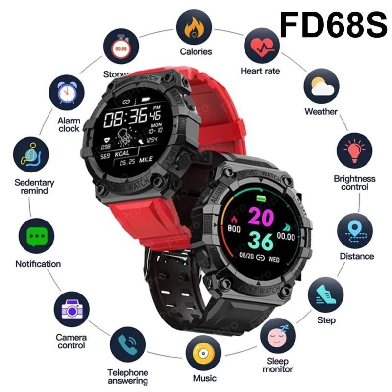FD68S SMART WATCH 2021 การตรวจสอบอัตราการเต้นของหัวใจของผู้หญิงนอนสร้อยข้อมือสมาร์ท iOS Android