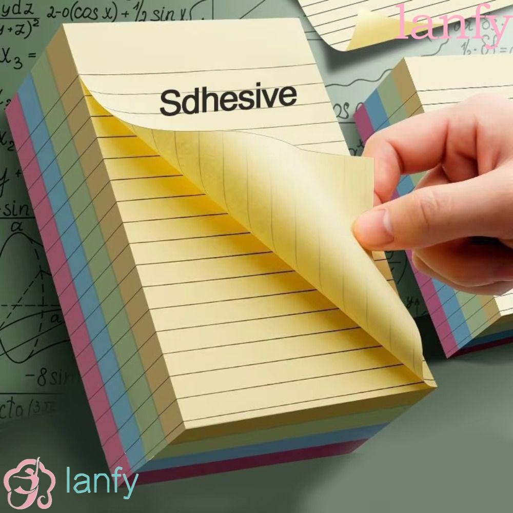 แลนฟี่ 200แผ่นบรรทัดโน้ตเหนียว,ที่จะทํารายการกระดาษแผ่นบันทึกกาวในตัว,ตารางที่มีสีสัน N ครั้งไดอารี่นักเรียนเขียนเครื่องหมายโน๊ต