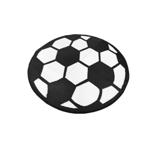 NP_shop4289 COZY เสื่อปูพื้นอเนกประสงค์กลม รุ่น R204 ขนาด 150x150x0.5 ซม. สีขาว ดำ