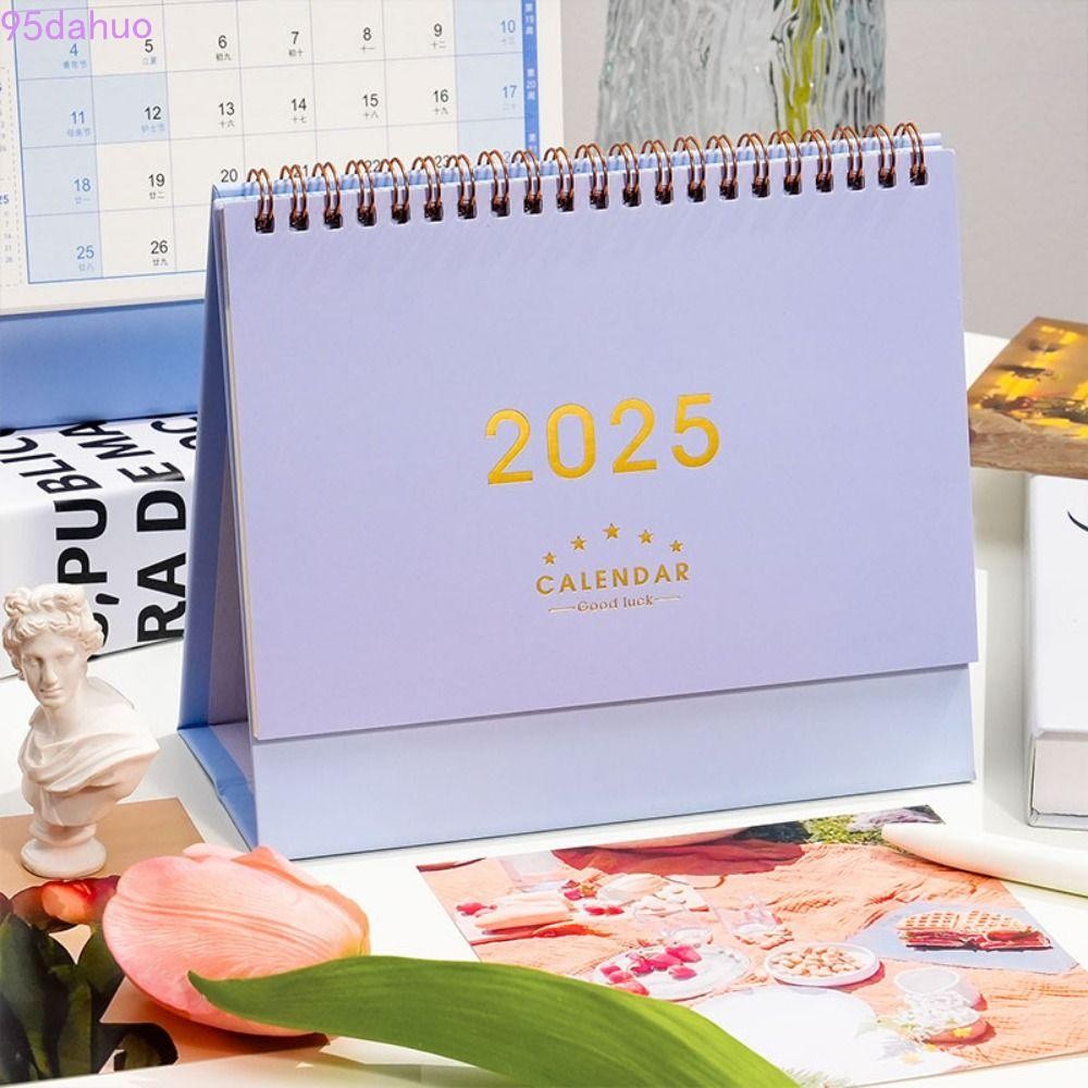 Dahuo 2025 ปฏิทินตั้งโต๊ะ, ปฏิทินตั้งโต๊ะแบบเกลียว, INS รายวันตารางรายเดือน Agenda Organizer ของขวัญ