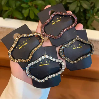 Star กิ๊บติดผมเพชรผู ้ หญิงMessyผมOne-Lineคลิปแฟชั ่ นด ้ านข ้ างBangsคลิปHeadpiece