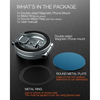 Camolo ที่วางโทรศัพท์แม่เหล็กคู่เข้ากันได้กับรองเท้าเย็นสกรู 1/4 "สําหรับ Magsafe ขาตั้งกล้องเมาท์ไฟเซลฟี่