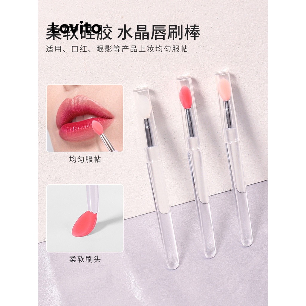 Lovito Beauty แปรงแต่งหน้า แบบซิลิกาเจล อเนกประสงค์ สำหรับผู้หญิง LBT01037