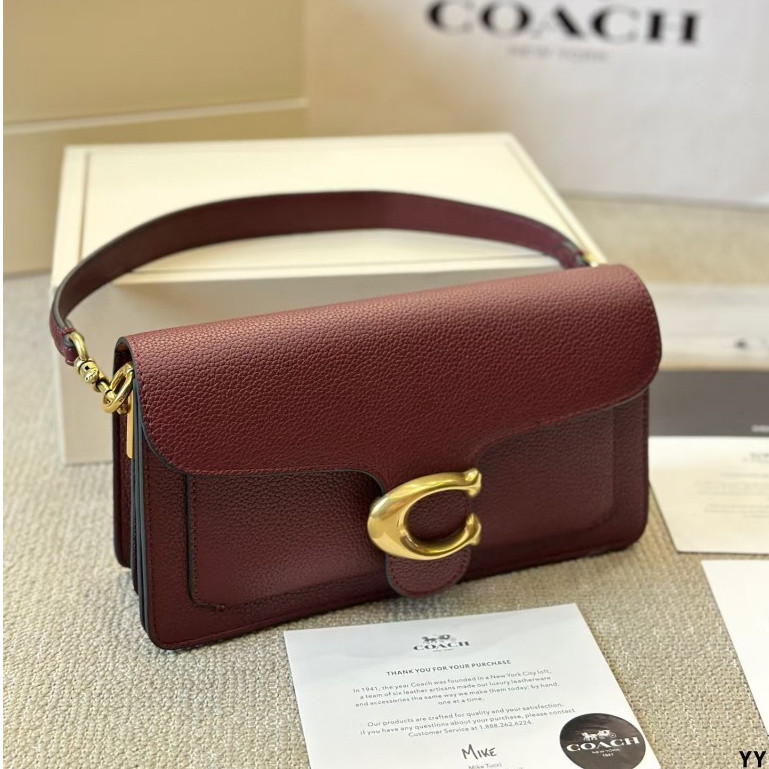 Tabby Bacchus Bag กระเป๋าสะพายแบบพกพา Original Single Cowhide แฟชั่น All-Match Original Single Cowhide หญิงกระเป๋าของขวัญกล่อง CO333333-1122