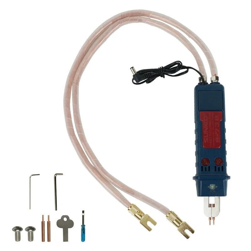 SUNKKO S-73B ปรับปากกาเชื่อมทันทีเหมาะสําหรับ 0.05-0.4 มม.ความหนาเชื่อมแรงดันต่ํา 4-6V กระแสไฟสูง 15