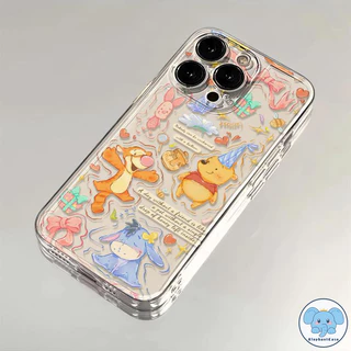 เคสใสลายวินนี่ทิกเกอร์สุดเทรนด์อนิเมะ เคสไอโฟน16 เคส IPhone 17 air 13 16 11 15 12 14 Pro Max XS X XR Max 7 8 Plus SE