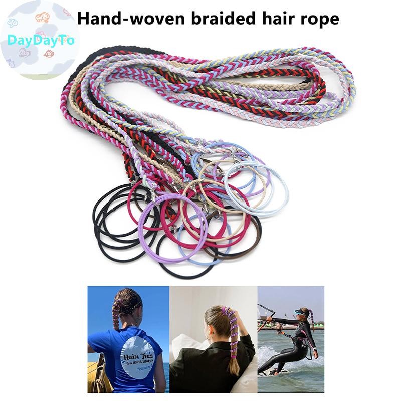 DayDayTo Creative Elastic Hair Ties ผู้ถือผมหางม้าสําหรับผู้หญิงสาวยืด Pony Tail Hair Tie Wrap สําหรับว่ายน้ําดําน้ําท่อง TH