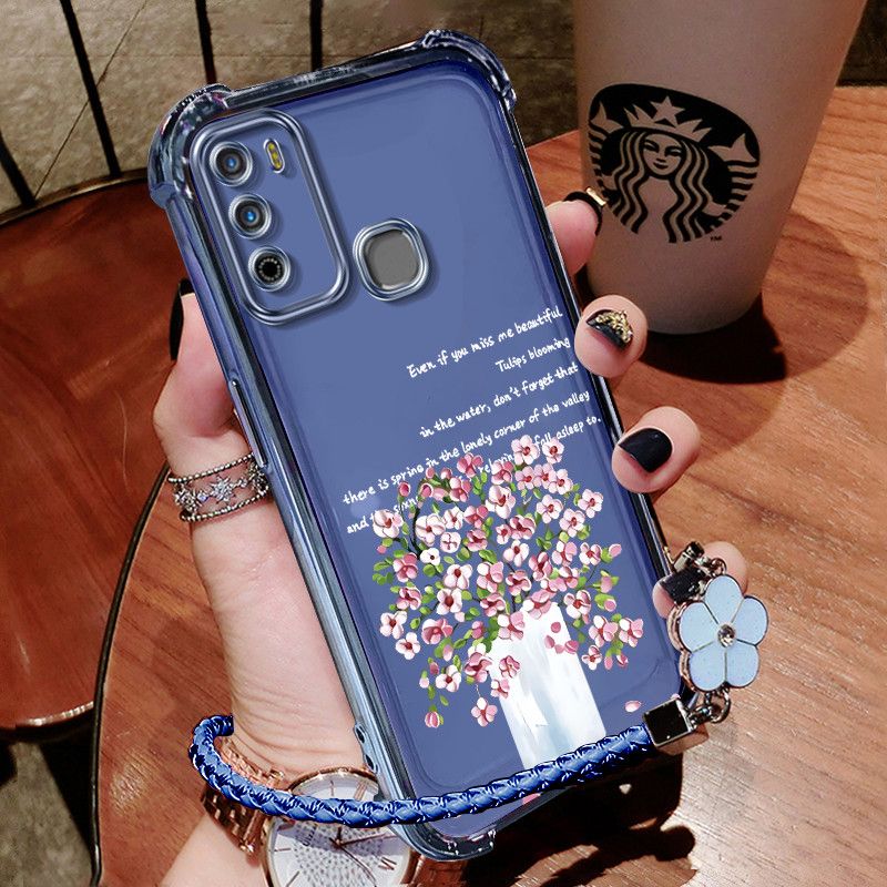 เคส เคสสำหรับโทรศัพท์ Redmi 10 4G เคสโทรศัพท์ ปกป้องสี่มุม ป้องกันการตก โปร่งใส TPU เคสนุ่ม sjfsmpzh - รูปที่ 6