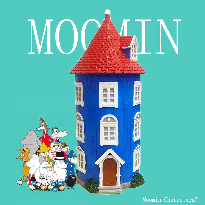 Nordic MOOMIN Finnish MOOMIN บ้านไขมันขนาดเล็กเครื่องใช้ในบ้านห้องนั่งเล่น Creative Piggy Bank อาคารตกแต่ง