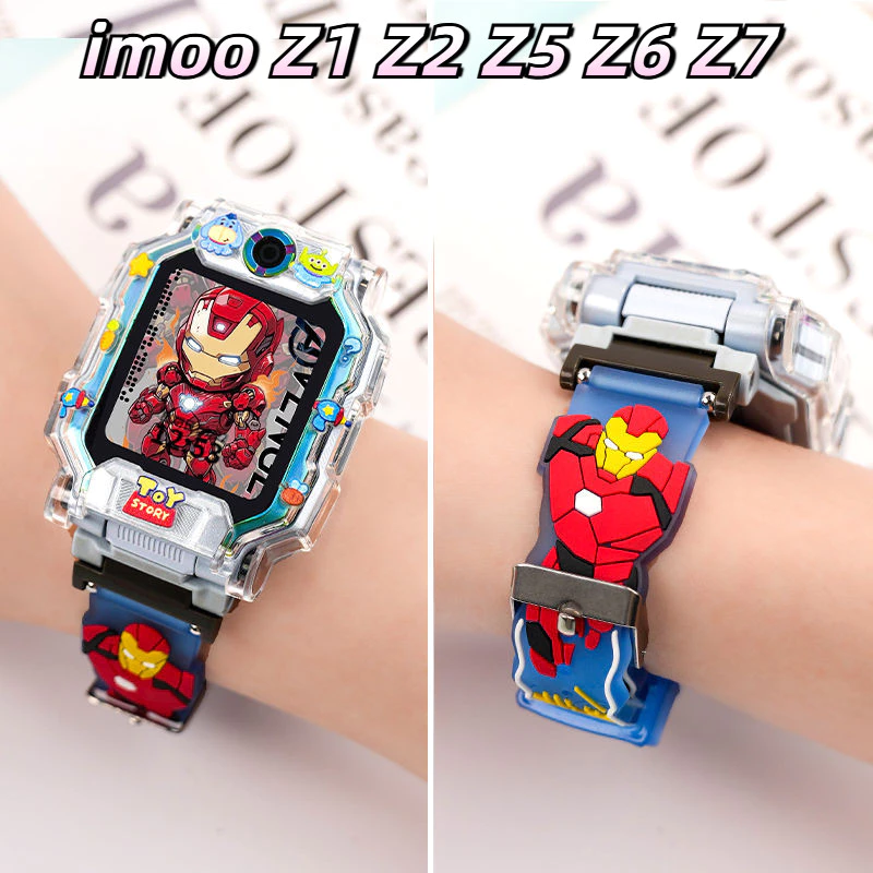[สต๊อกพร้อม] imooZ1 Z2 Z3 Z5 Z6 Z7 นาฬิกาเด็กสายซิลิโคน imooZ1/Z2/Z6/Z7 เคสป้องกันเหมาะสําหรับ imoo Z3 สายนาฬิกาโทรศัพท์