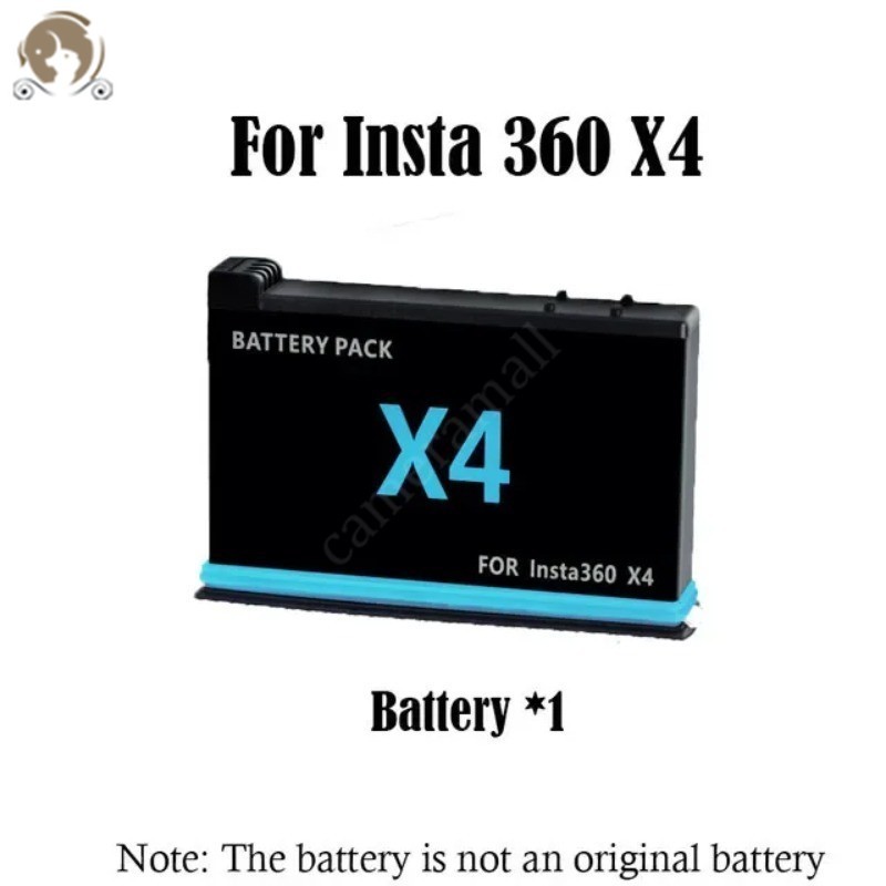 สําหรับ Insta 360 X4 2500mAh แบตเตอรี่ลิเธียมแบบชาร์จไฟได้, เครื่องชาร์จแบตเตอรี่ 3 ช่อง Amagisn